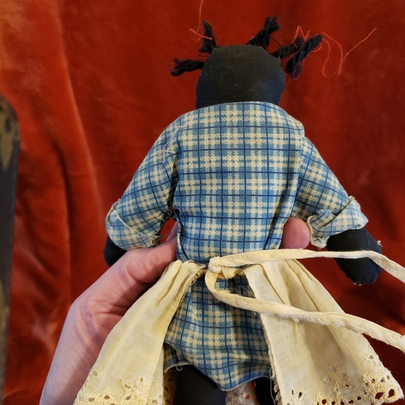 Vintage Black Americana Folk Art Ragdoll - Picture 7 of 10